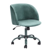 (KRISTINA) Modern Adjustable Low Back Armless Ribbed Task Desk Chair